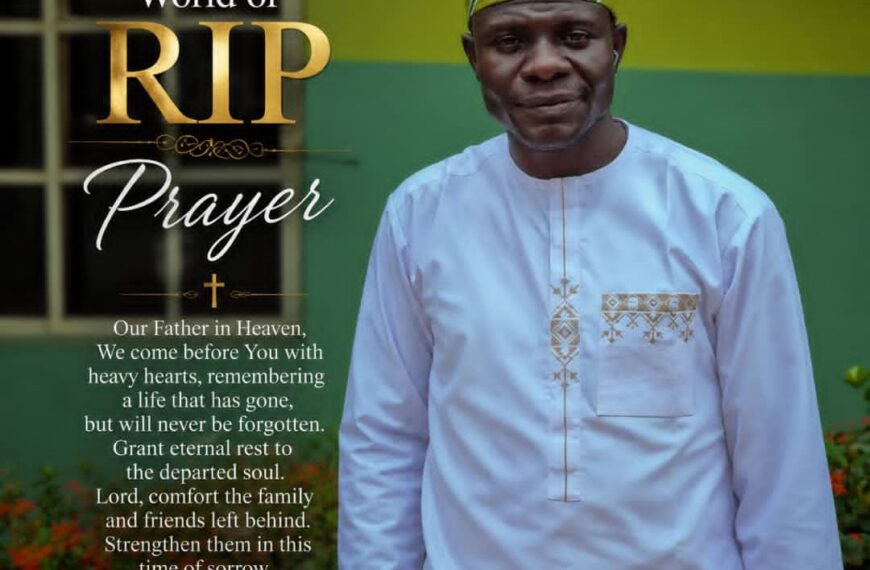 Ifelodun Group, Yoruba Nation Mourns the Passing of Member Faameewo Olaoluwa Apesin at 37