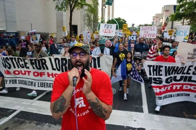 Houston Protesters Demand Justice Over ICE Shooting