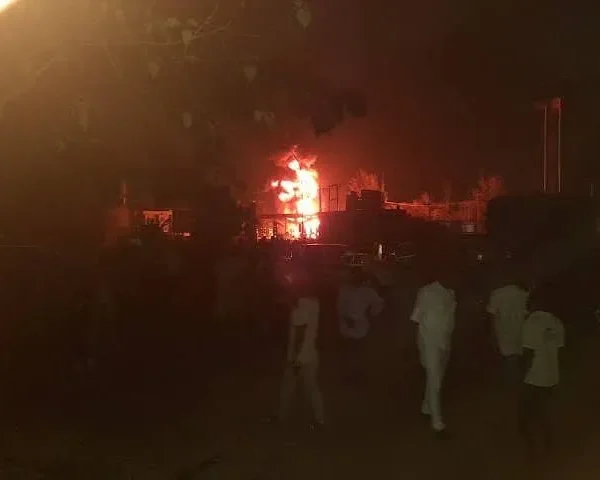 Late-Night Fire Engulfs Filling Station in Abuja