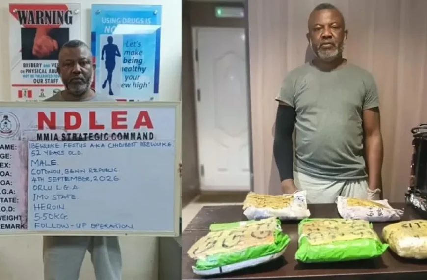 NDLEA Arrests Wanted Kingpin Behind 49.70kg Heroin Seizure